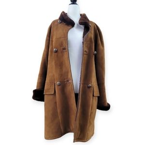 Birger Christensen Vintage Suede shearling Mid length Coat